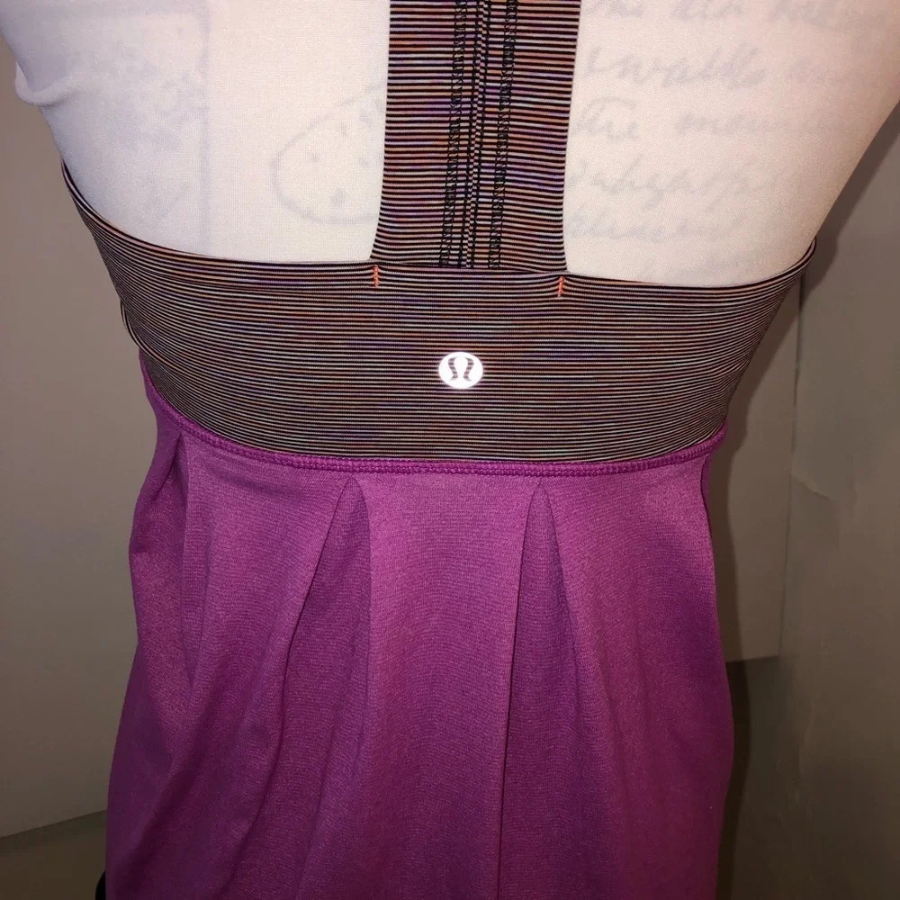 Lululemon Exercise Top With Bra Padding Racer Bac… - image 2